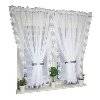 FIRANA GOTOWA 300x150cm Z GIPIURĄ na karnisz 150cm do sypialni salonu — zdjęcie 1